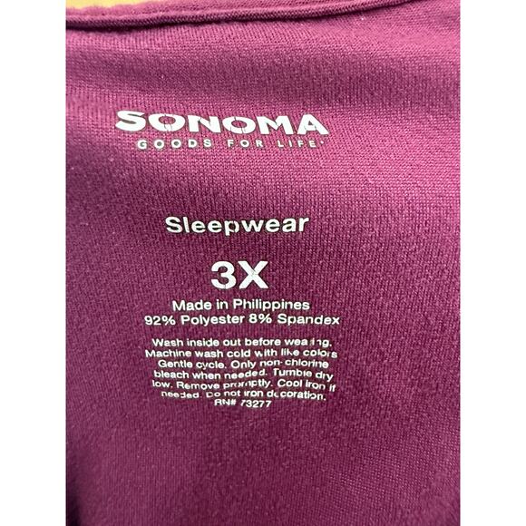 Soma Sleepwear Sleepshirt Nightgown Comfort Womens Choose Happiness Plus Size 3X - Picture 3 of 3